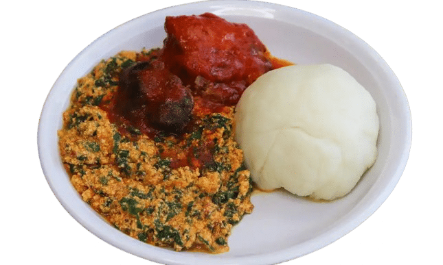 Egusi Stew with Fufu with Beef or Chicken from African Fusion Restaurant in Dover, Delaware